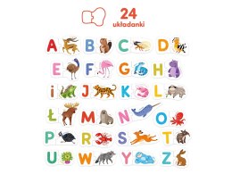 CzuCzu Puzzle do pary Literki alfabet zwierzęta - edukacyjne 24 pary ZA6692