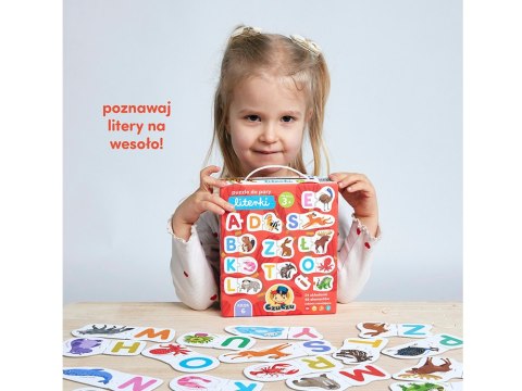 CzuCzu Puzzle do pary Literki alfabet zwierzęta - edukacyjne 24 pary ZA6692