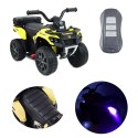 QUAD NA AKUMULATOR EXPLORER - PILOT, IMITACJA WYDECHU, MIĘKKIE KOŁA, SKÓRA/GTS1155