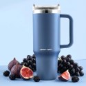 Termos próżniowy kubek z zestawem słomek 1180 ml Berdsen granatowy