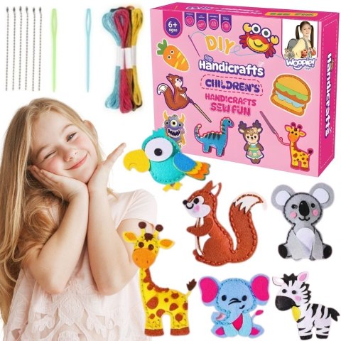 WOOPIE Zestaw do Szycia dla Dzieci Woopie Breloczki DIY Filc