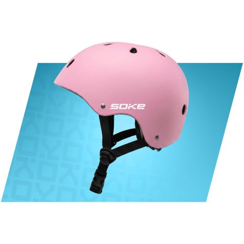 Kask sportowy Soke K1 różowy XS