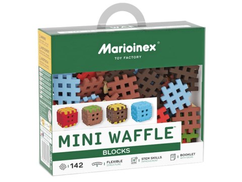 Klocki Marioinex Mini Waffle Green Blocks 142 el. zestaw kreatywny ZA6653