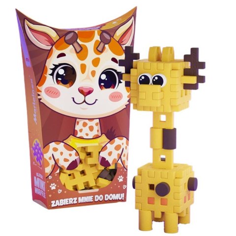 Klocki Marioinex Mini Waffle Pocket Pets Żyrafa 35 el. dla dzieci ZA6660