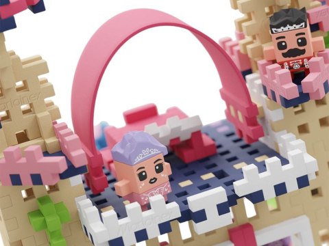 Mini Waffle Księżniczka Zamek Króla Williama 280 el. + 4 figurki ZA6666