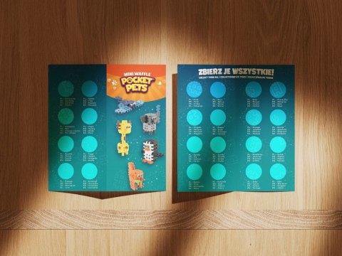 Mini Waffle Pocket Pets Nietoperz - kreatywne klocki dla dzieci ZA6665