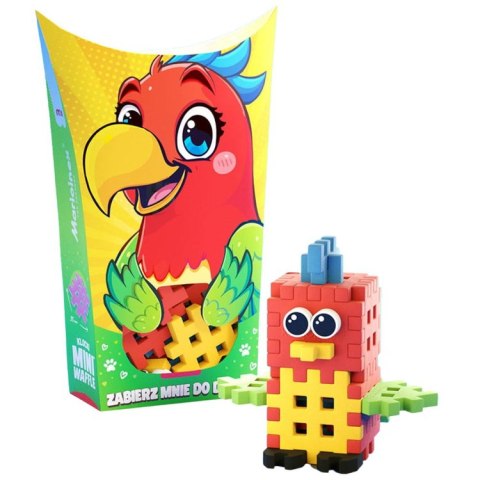 Mini Waffle Pocket Pets Papuga kreatywny zestaw klocków dla dzieci ZA6663