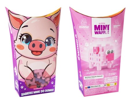Mini Waffle Pocket Pets Pig świnka -kreatywne klocki dla dzieci ZA6661