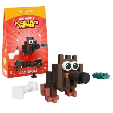 Mini Wafle Pocket Pets Jamnik-kreatywne klocki dla dzieci ZA6657