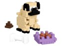Mini Wafle Pocket Pets Mops-kreatywne klocki dla dzieci ZA6658