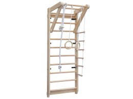 Drewniany plac zabaw DOMOWY - drabinka do wspinaczki + ele. wiszące SP0873