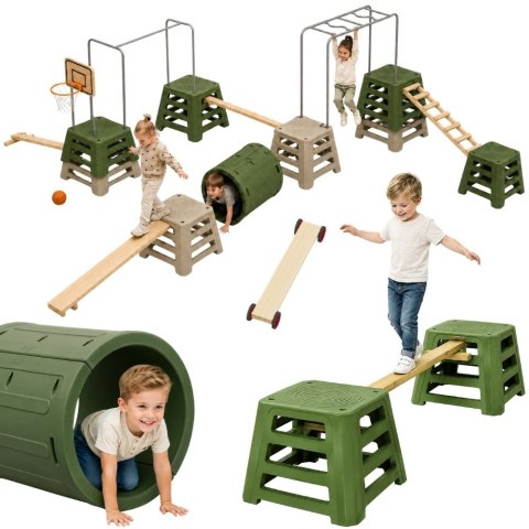 CLASSIC WORLD EDU Tor Przeszkód XXL Plac Zabaw Motoryczny Multi-Sprawnościowy