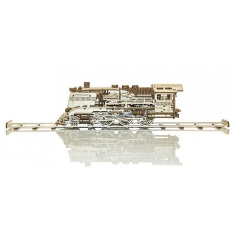 Drewniane puzzle mechaniczne 3d wooden.city - wooden express + tory