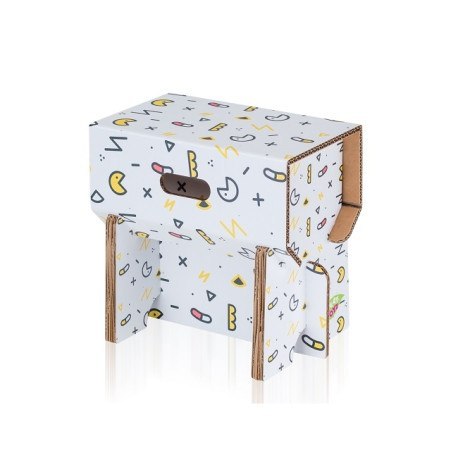 Ecostool stołeczek playtoyz - wzorki typu „pacman" m1