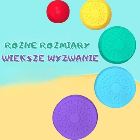Ścieżka Sensoryczna Kamienie Balansujące dla Dzieci Trening Równowagi 5 szt.