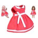 Sukienka dla lalki 35-45cm elizabeth czerwona