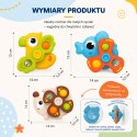 WOOPIE BABY Bączki Spinery Sensoryczne Przyssawki Zwierzątka 3 el.