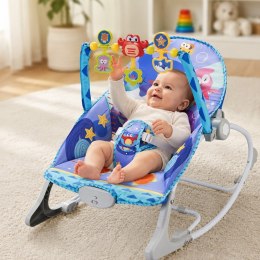 WOOPIE BABY Bujaczek Leżaczek 2w1 Krab Interaktywny Wibracje Melodie