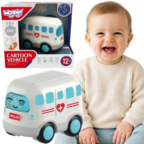 WOOPIE BABY Interaktywna Karetka Ambulans Samochodzik Dźwięk Światła