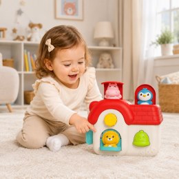 WOOPIE BABY Interaktywny Domek Pop-Up Wyskakujące Zwierzątka Zabawka Manipulacyjna 18m+