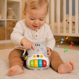 WOOPIE BABY Pianinko Interaktywne Kotek Muzyczne Organki Dźwięki Światło 18m+