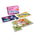 Moje pierwsze puzzle, 3 układanki, 6, 9, 12 el., jednorożec