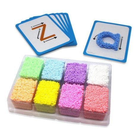 Playfoam, masa piankowa, modelina, zestaw do nauki małych liter
