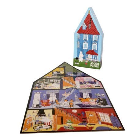Puzzle dla dzieci w ozdobnym pudełku, 40 el., dom