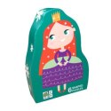 Puzzle dla dzieci w ozdobnym pudełku, księżniczka, zestaw 6