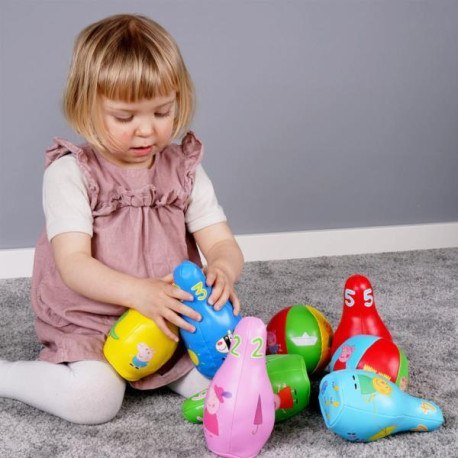 Miękkie kręgle dla najmłodszych, świnka peppa