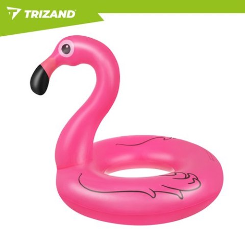 Koło dmuchane flaming 102 cm Trizand duże kółko do pływania basen plaża