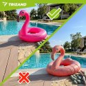 Koło dmuchane flaming 102 cm Trizand duże kółko do pływania basen plaża