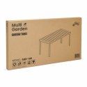 Duży stół ogrodowy 8-osobowy 180x90 cm na taras ogród szary blat MultiGarden