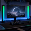 Lampka na biurko LED gamingowa RGB kolumny słupki na pilot zestaw 2 sztuki