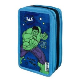 Potrójny piórnik z wyposażeniem, avengers