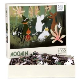 Puzzle artystyczne, muminki, 1000 el. - zielone
