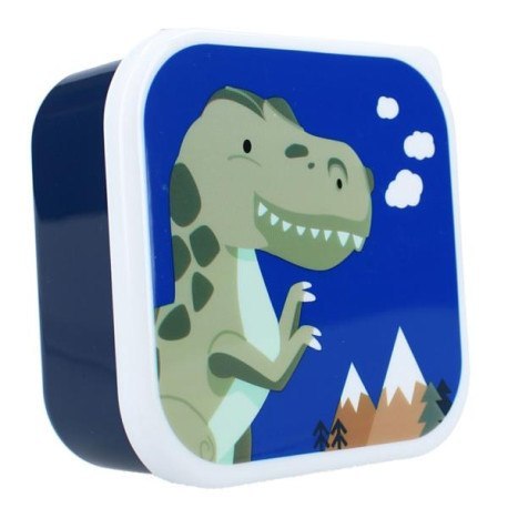 Śniadaniówka, snack box 3w1, dino navy, pret
