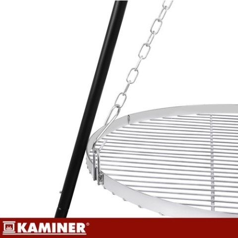 Grill ogrodowy trójnóg 167x58cm Kaminer