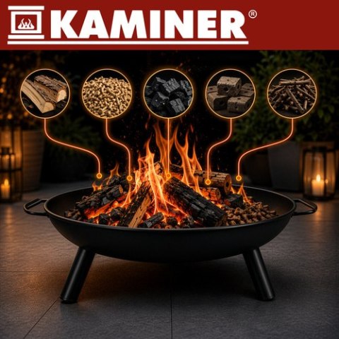 Grill ogrodowy trójnóg 167x58cm Kaminer