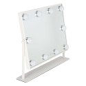 Lusterko do makijażu LED z 10 żarówkami podświetlane kosmetyczne 3 rodzaje barw