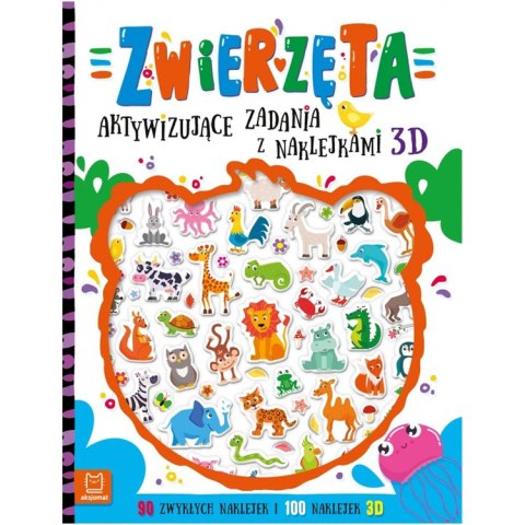 Aksjomat Zwierzęta. Aktywizujące zadania z naklejkami 3D KS1352