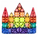 Klocki Magnetyczne Konstrukcyjne Panele 3D Kreatywne STEM Kolorowe 73 el.