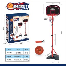 Zestaw Koszykówka 210cm i Stojak + Akcesoria