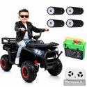 QUAD NA AKUMULATOR ROBUST, MIĘKKIE KOŁA, PILOT, WOLNY START, 4x4 /XMX651