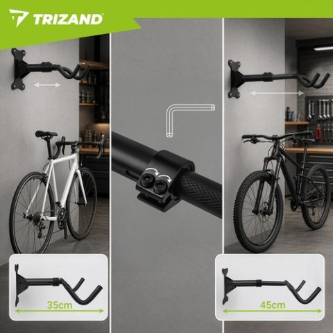 Wieszak na rower 30kg Trizand