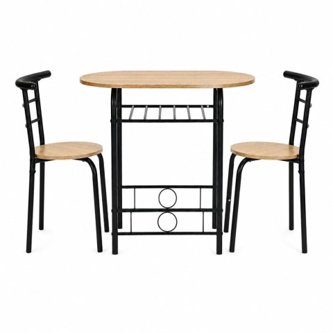 Zestaw stół 2 krzesła meble do jadalni kuchni komplet dla 2 osób loft ModernHome