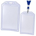Etui Na Identyfikator Kartę Legitymację Przeźroczyste Pionowe 10,5 x 6 cm