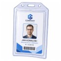 Etui Na Identyfikator Kartę Legitymację Przeźroczyste Pionowe 10,5 x 6 cm