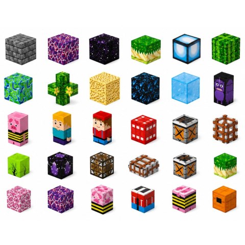 Klocki Magnetyczne Piksele Sześciany Kostki Pikselowy Świat 100 el.