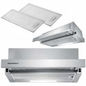Okap teleskopowy kuchenny podszafkowy 50 cm Berdsen BT-242 inox